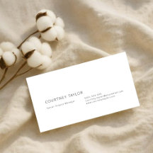 Modern minimalist professional business card