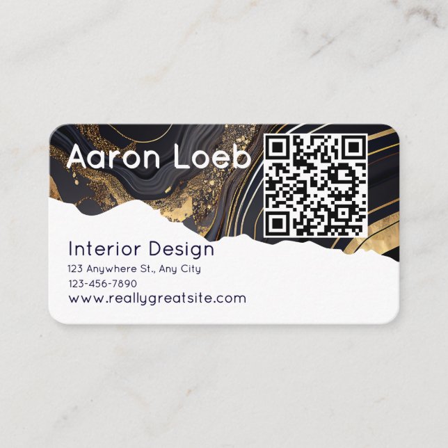 Cartão De Visita Modern Minimalist Professional Business Card (Frente)