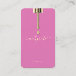 CARTÃO DE VISITA MODERN NAIL POLONÊS NAIL BEAUTY SALON PINK