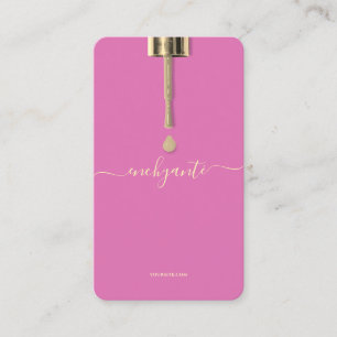 CARTÃO DE VISITA MODERN NAIL POLONÊS NAIL BEAUTY SALON PINK