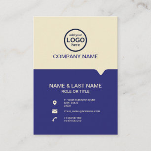 Cartão De Visita Modern Professional 2 cores adicione seu logotipo