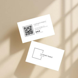 Cartão De Visita Modern professional business card with QR code