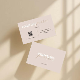 Cartão De Visita Modern professional business card with QR code