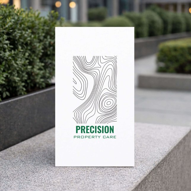 Cartão De Visita Modern Property Maintenance & Groundskeeping (Criador carregado)