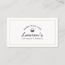 Modern Retro Home Bakery Cupcakes de logotipo Swee