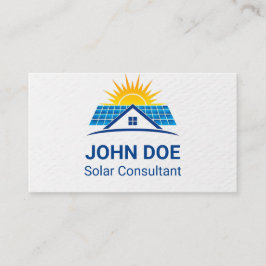 Cartão De Visita Modern Solar Energy Business Card