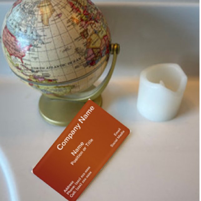 Cartão De Visita Modern Terracotta | Design profissional minimalist (Criador carregado)