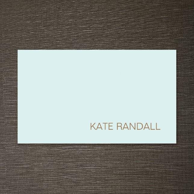 Cartão De Visita MODERN Turquoise Blue BeauBeaut Salon Professional (Criador carregado)