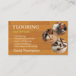Cartão De Visita Modern Wood Flooring Tile Service