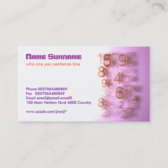 cartão de visita moderna (Frente)