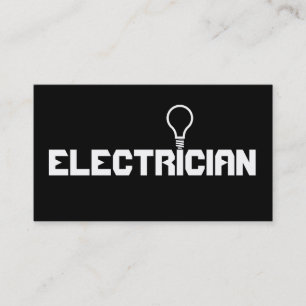 Cartão De Visita Moderna Eletricidade Elétrica