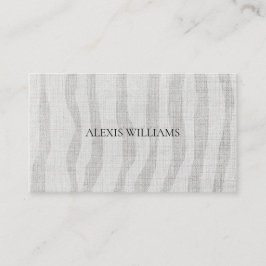 Cartão De Visita Moderna Zebra - Padrão Orgânico Profissional