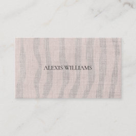 Cartão De Visita Moderna Zebra - Padrão Orgânico Profissional