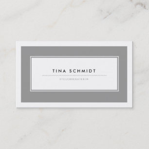 Cartão De Visita Moderne Grau Visitenkarten