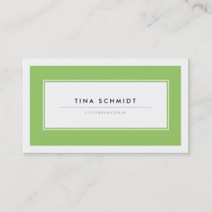 Cartão De Visita Moderne Grün Visitenkarten