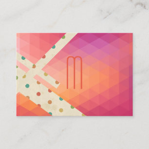 Cartão De Visita Modernist e conflito das bolinhas