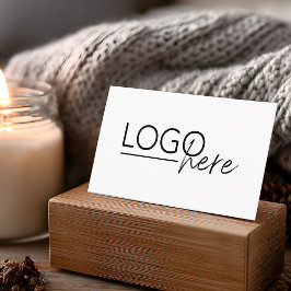 Cartão De Visita Moderno Adicione Seu Código QR de Logo Profissiona