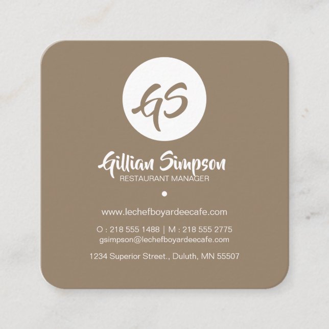 Cartão de visita moderno bonito do teste padrão de (Frente)