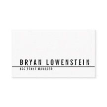 Moderno chique preto branco simples