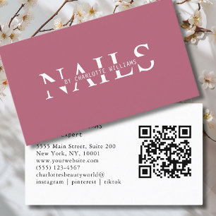 Cartão De Visita Moderno, Código QR