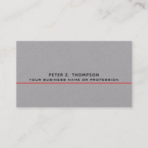 cartão de visita moderno com linha vermelha fina