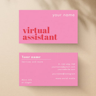 Cartão de Visita moderno de Assistente Virtual