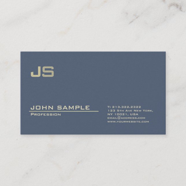 Cartão De Visita Moderno de Finalização de Pérolas Premium em Monog (Frente)