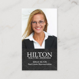 Cartão de visita moderno do corretor de imóveis
