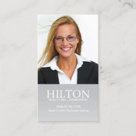 Cartão de visita moderno do corretor de imóveis