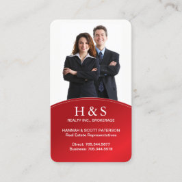 Cartão de visita moderno do corretor de imóveis