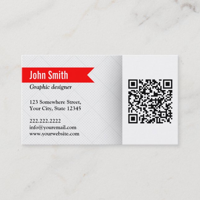 Cartão de visita moderno do design gráfico do (Frente)