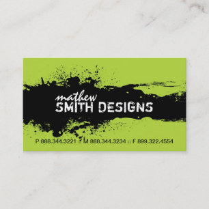 Cartão de visita moderno do Grunge