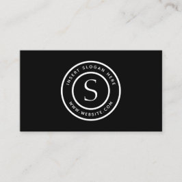 Cartão De Visita Moderno do logotipo de personalização de cores do