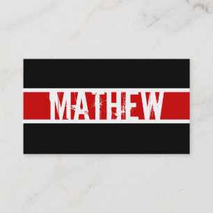 Cartão de visita moderno do monograma