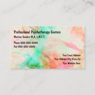 Cartão De Visita Moderno do Psychotherapist projetado