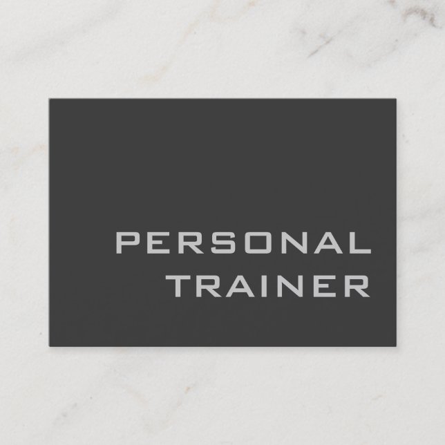 Cartão de visita Moderno do Treinador de Malhação  (Frente)