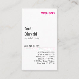 Cartão De Visita Moderno e incomum