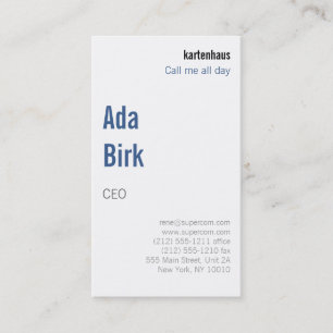 Cartão De Visita Moderno e incomum