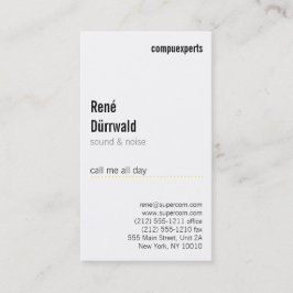 Cartão De Visita Moderno e incomum