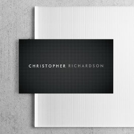 CARTÃO DE VISITA MODERNO E MINIMAL EM FIBRA DE CARBONO