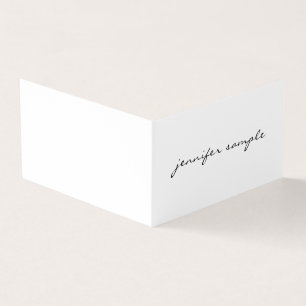 Cartão De Visita Moderno e Minimalista Dobrado por profissionais el