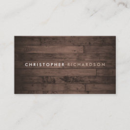 CARTÃO DE VISITA MODERNO E MÍNIMO DA MADEIRA ROSTA