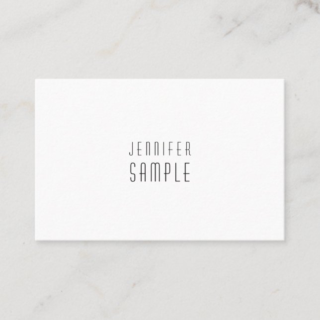 Cartão De Visita Moderno e sofisticado, fino, elegante (Frente)