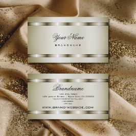 Cartão De Visita Moderno efeito platinum profissional e simples