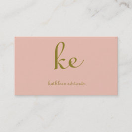 Cartão De Visita Moderno Elegante, Dourado Colorido e Rosa