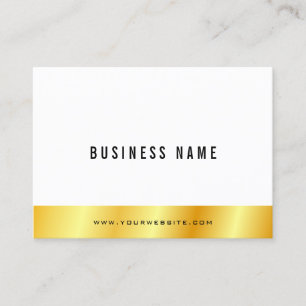 Cartão De Visita Moderno Elegante Dourado Personalizado Simples