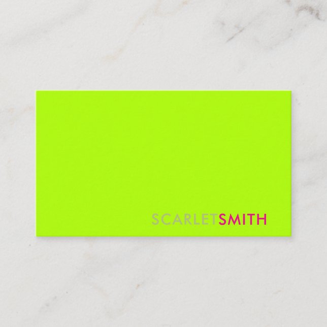 Cartão de visita moderno elegante e simples minima (Frente)