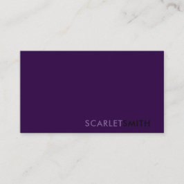 Cartão de visita moderno elegante e simples minima