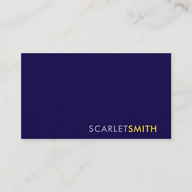 Cartão de visita moderno elegante e simples minima (Frente)