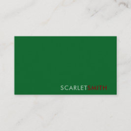 Cartão de visita moderno elegante e simples minima